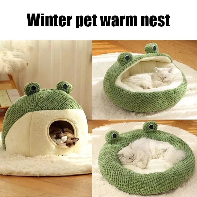 TechnuPet Cat Bed Frog Villa Cat Bed