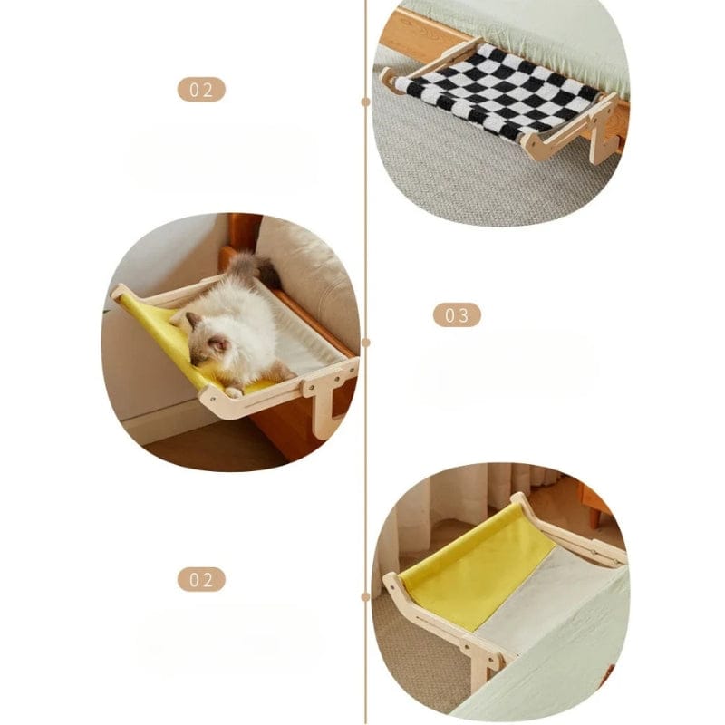 TechnuPet Cat Hammock Hanging Bedside Cat Hammock