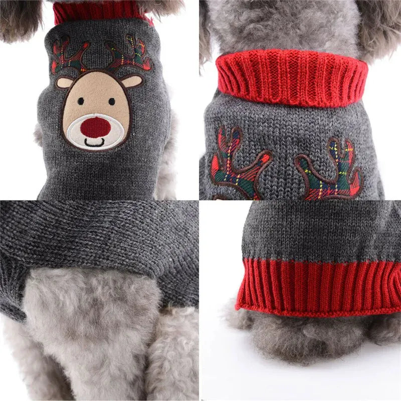 TechnuPet Dog Sweaters Knitted Christmas Dog Sweater