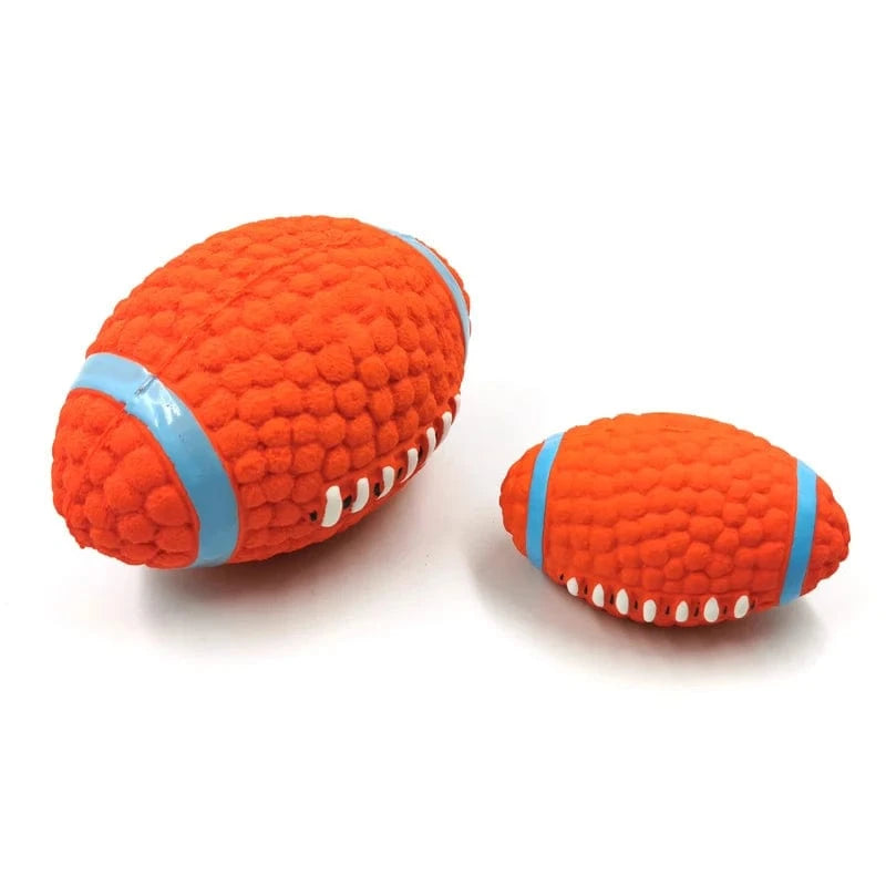 TechnuPet Dog Toys Latex Sports Ball Squeaky Dog Toy