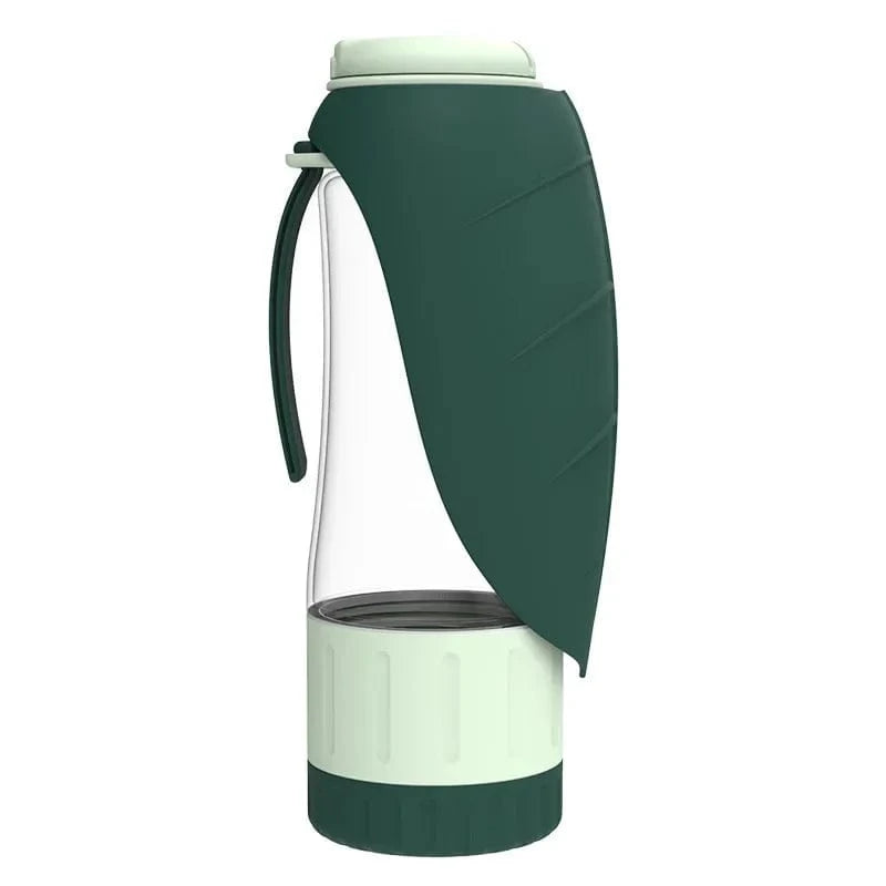 TechnuPet Smart Dog Feeder Green Leakproof Portable Dog Water Bottle