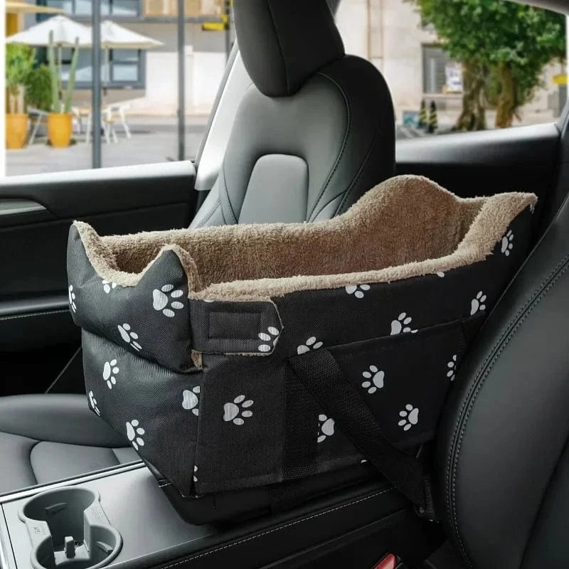 TechnuPet Car Accessories for Dogs Black Pet Car Safety Seat