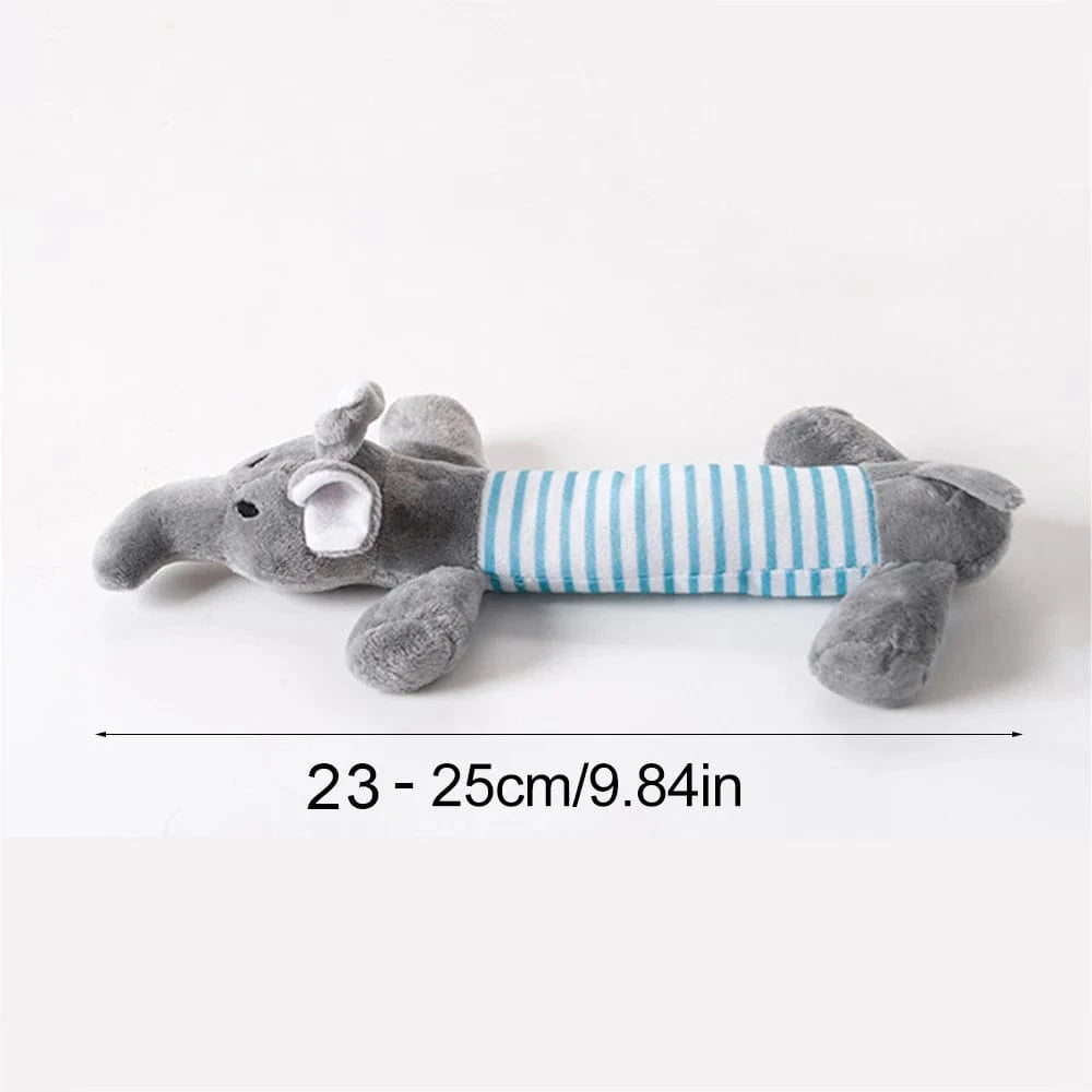 TechnuPet Dog Toys CWWJ-4-Grey Plush Duck Squeaky Dog Toy
