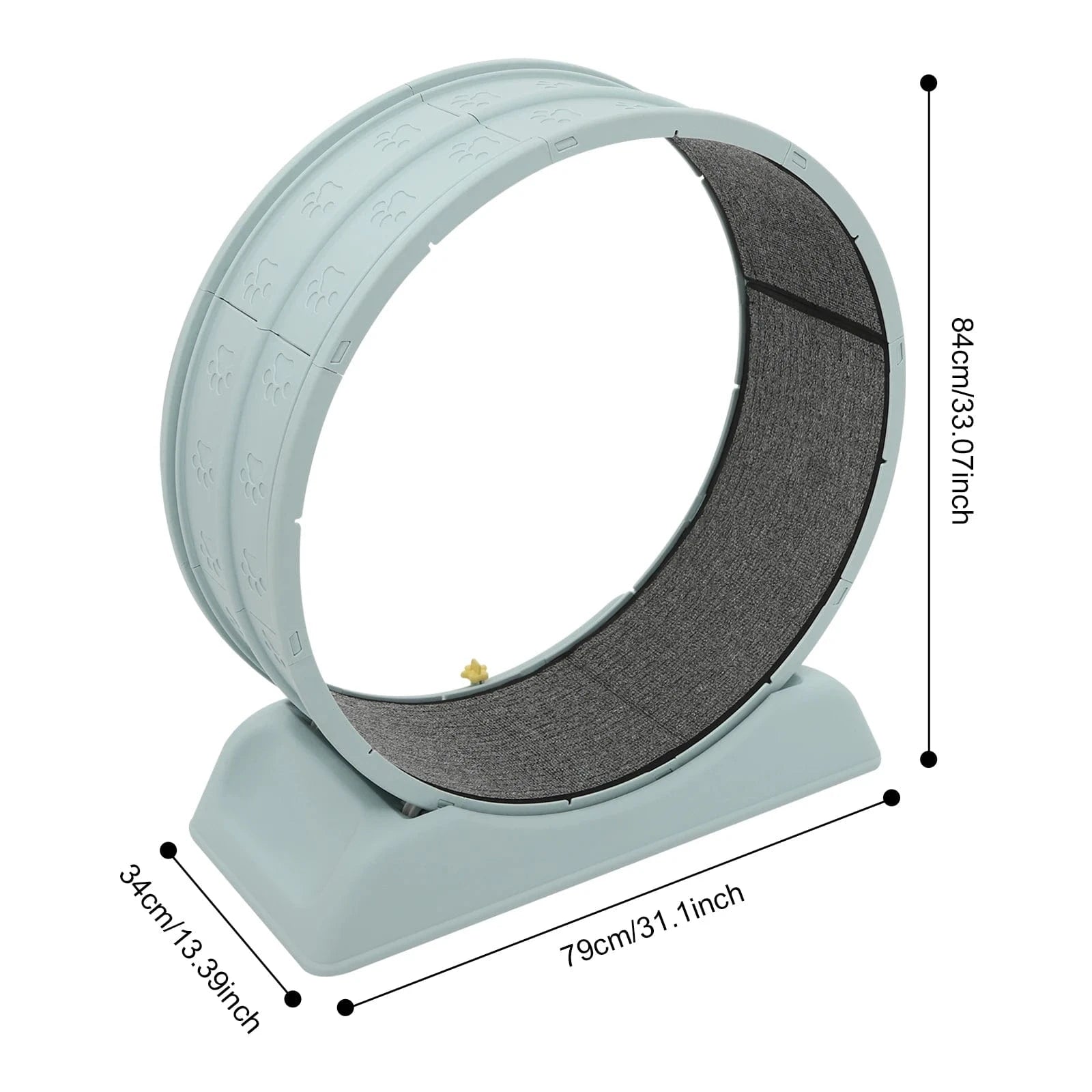 TechnuPet Smart Cat Toys Blue / GERMANY Silent Cat Running Wheel Treadmill