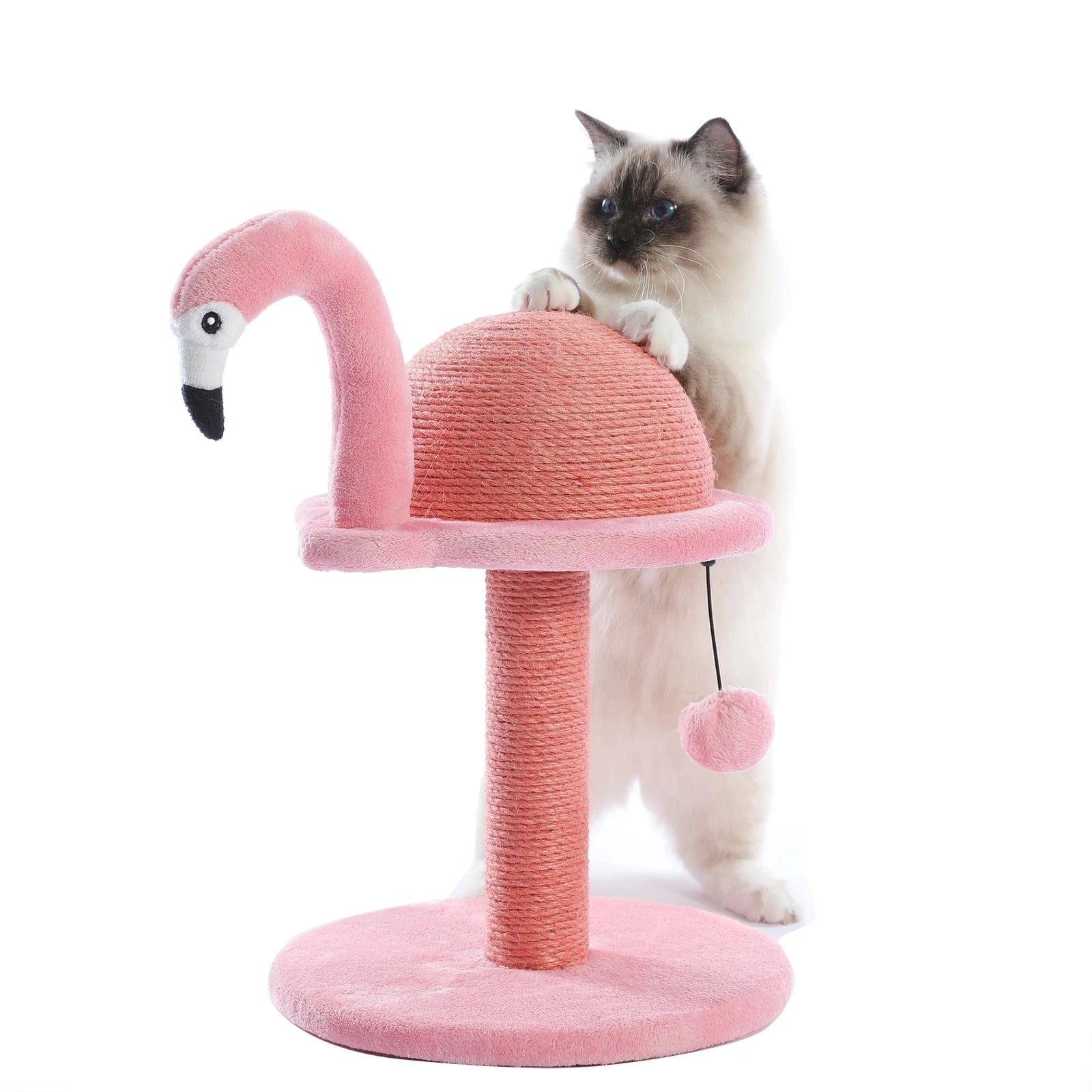 TechnuPet Cat Scratching Post Tall Cat Scratching Post with Spring Ball