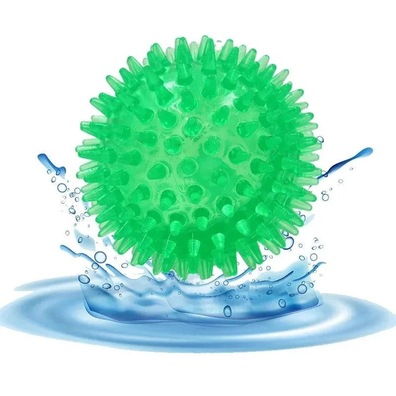 TechnuPet Dog Toys TPR Squeaky Spiky Ball