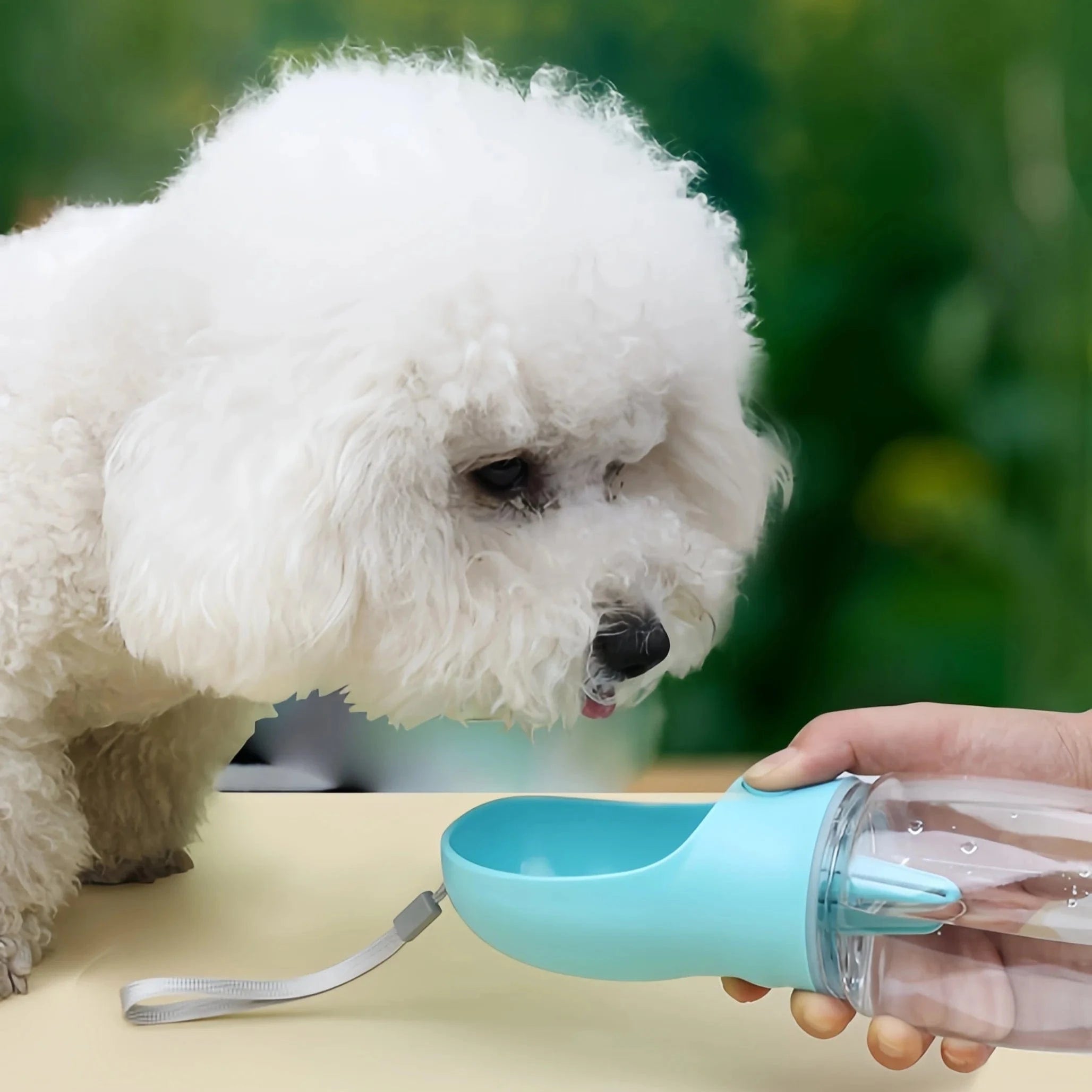 TechnuPet Smart Dog Feeder Travel Pet Water Bottle and Food Dispenser