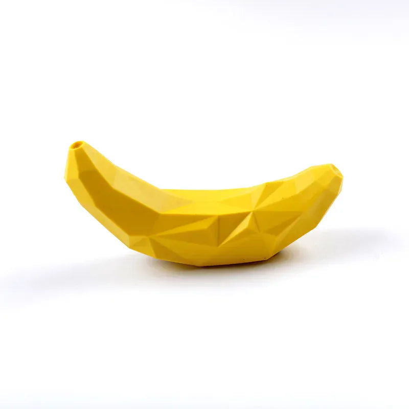 TechnuPet Dog Toys Banana Treat Dispensing Rubber Dog Ball