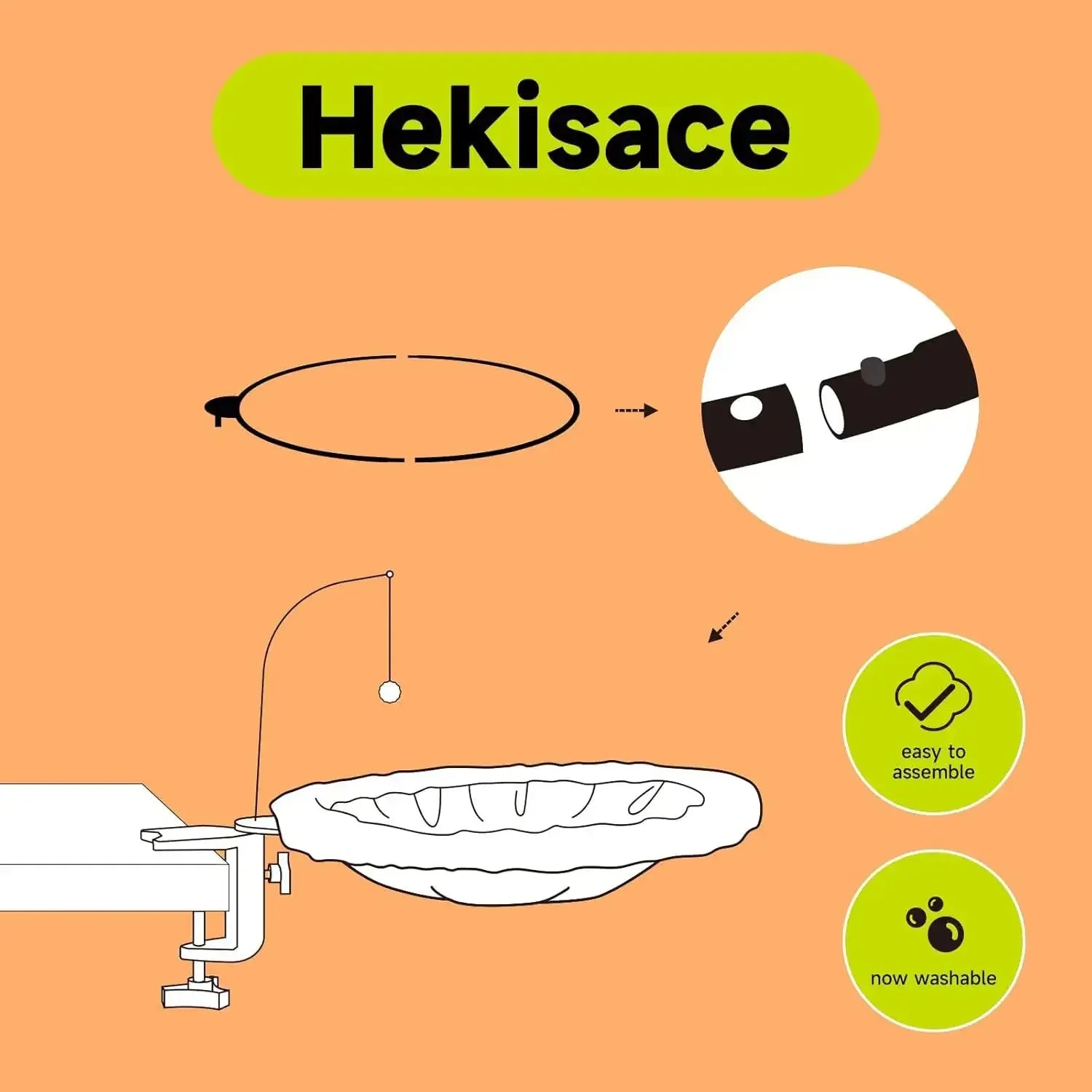 TechnuPet Cat Hammock Under Desk Cat Hammock Bed