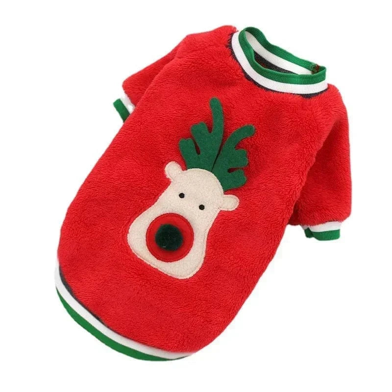 TechnuPet Dog Christmas Outfit Red / XS(old) Warm Christmas Hoodie for Dogs