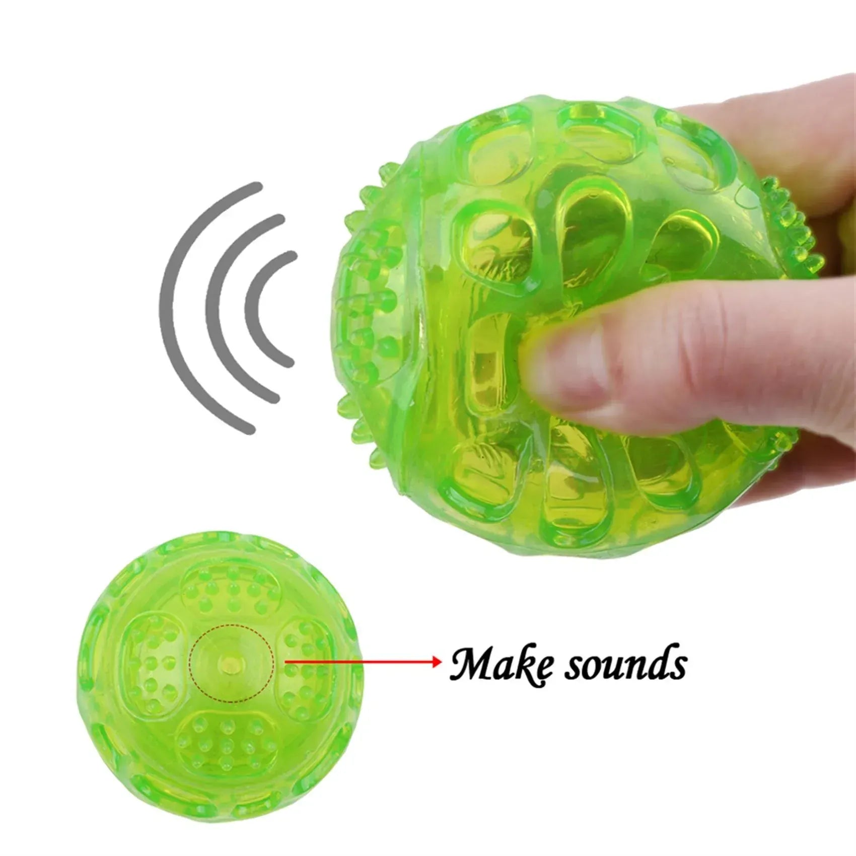 TechnuPet Dog Toys Waterproof Squeaky Dog Ball