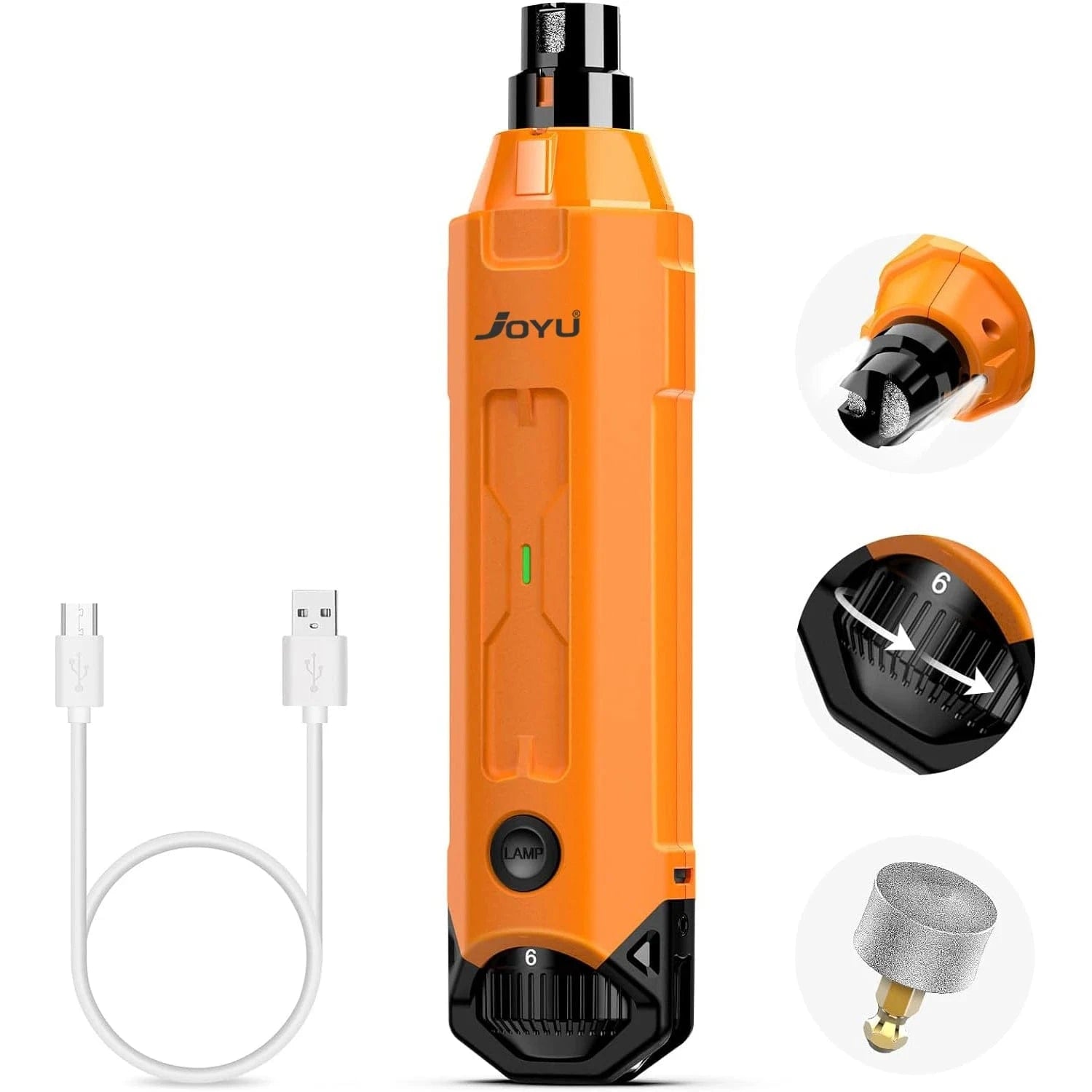 TechnuPet Dog Nail Care 6-Speed Rechargeable Dog Nail Grinder