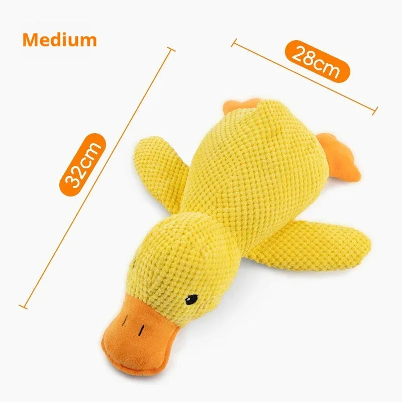 Bite-Resistant Plush Duck Dog Toy