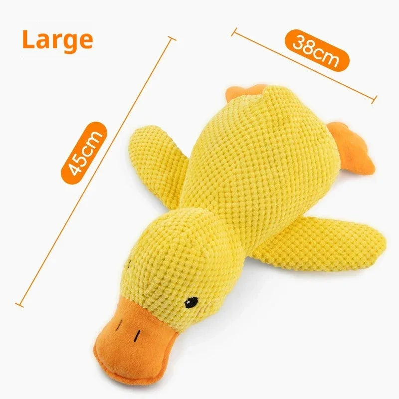Bite-Resistant Plush Duck Dog Toy