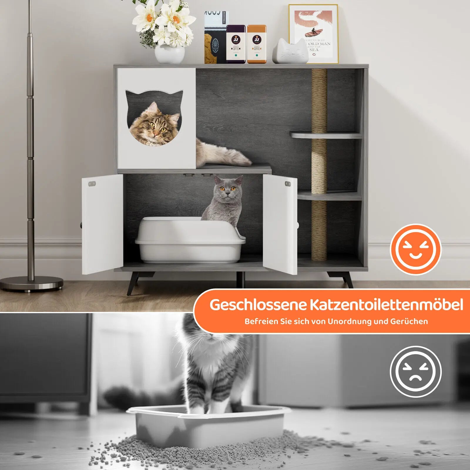 Cat Litter Box Cabinet