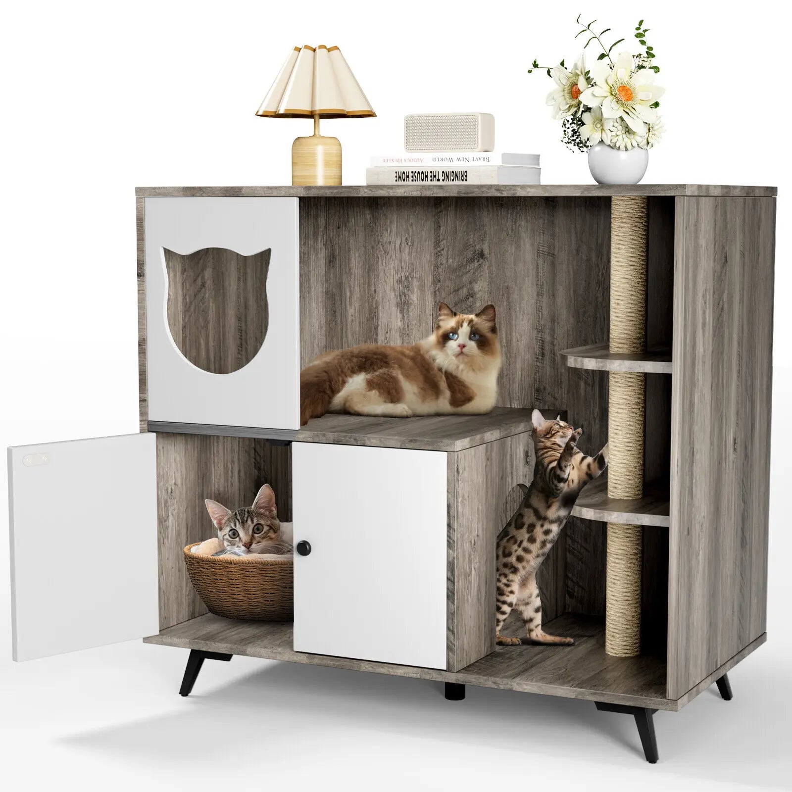 Cat Litter Box Cabinet
