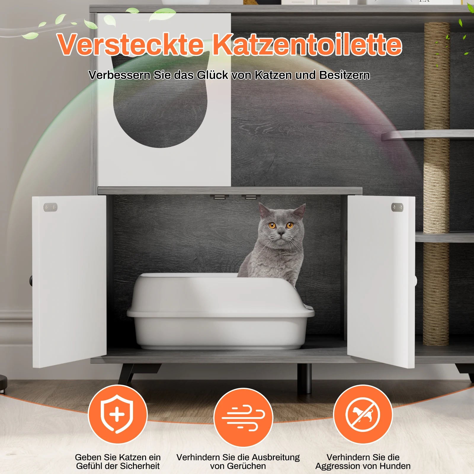 Cat Litter Box Cabinet