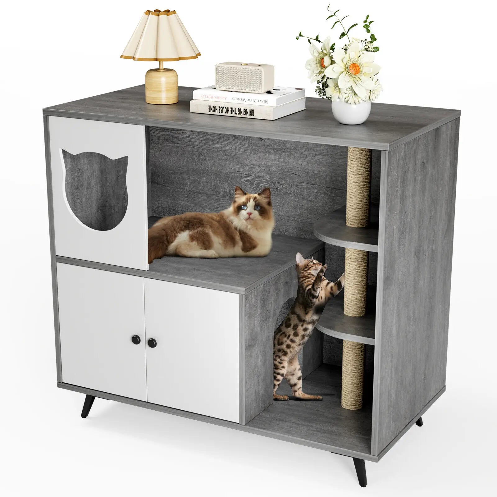 Cat Litter Box Cabinet