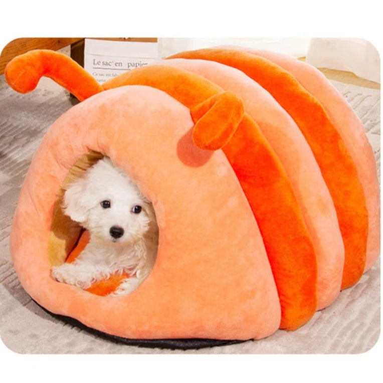 Caterpillar Plush Cat Bed