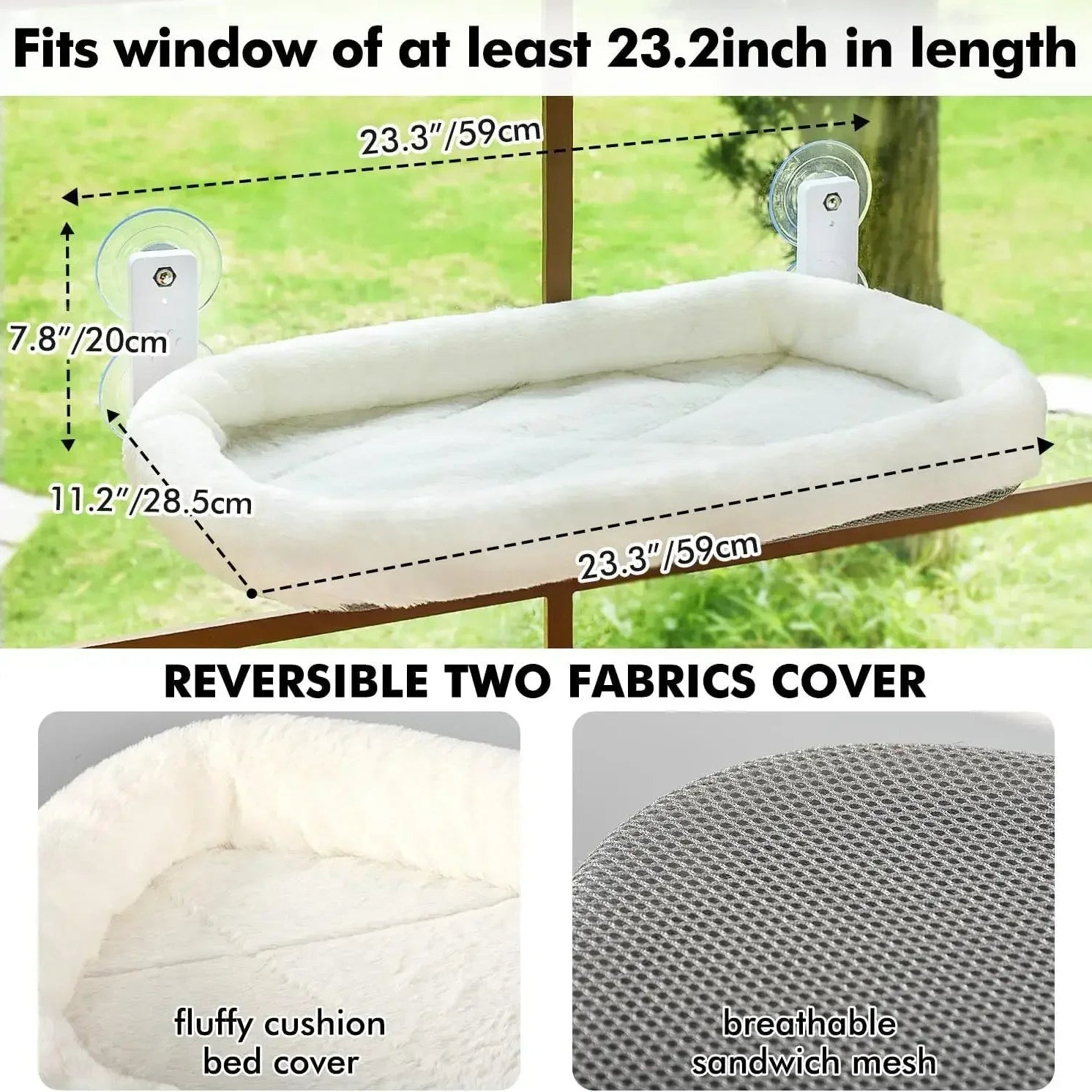 Cordless Window Cat Hammock
