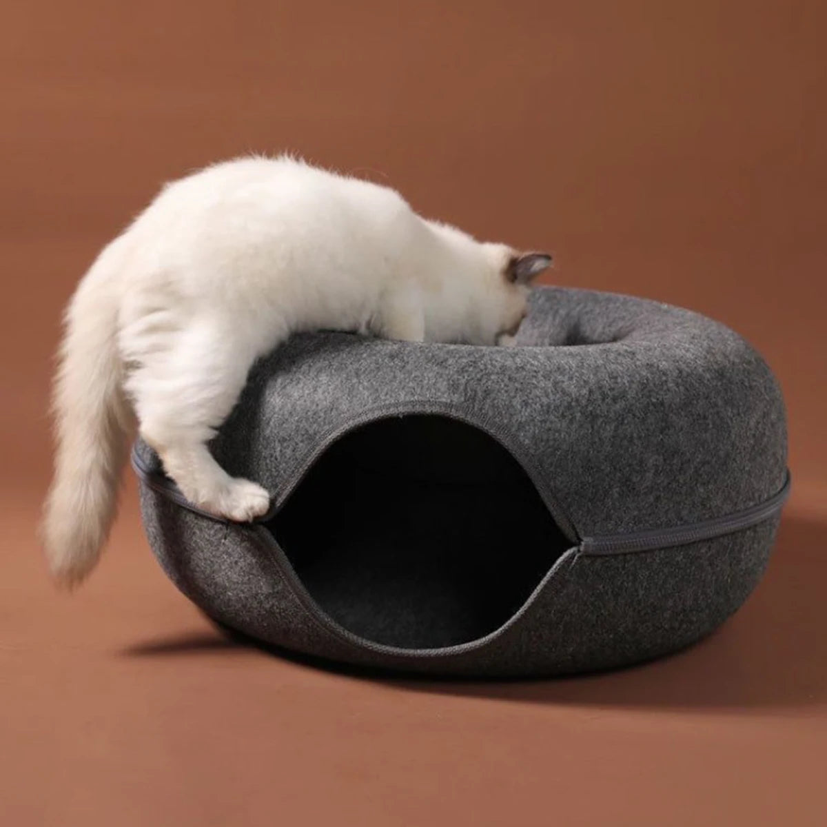 Felt Donut Cat Bed & Tunnel
