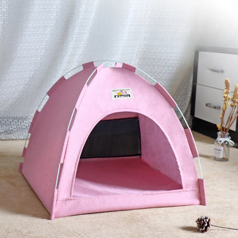 Foldable All-Season Cat Tent House