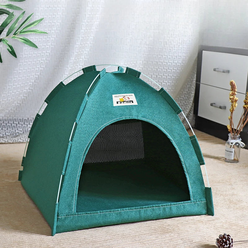 Foldable All-Season Cat Tent House