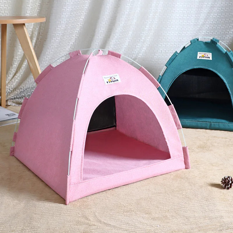 Foldable All-Season Cat Tent House