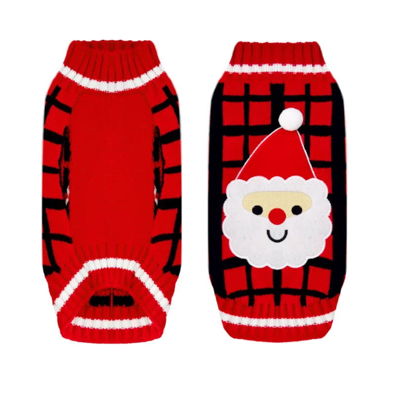 Knitted Christmas Dog Sweater
