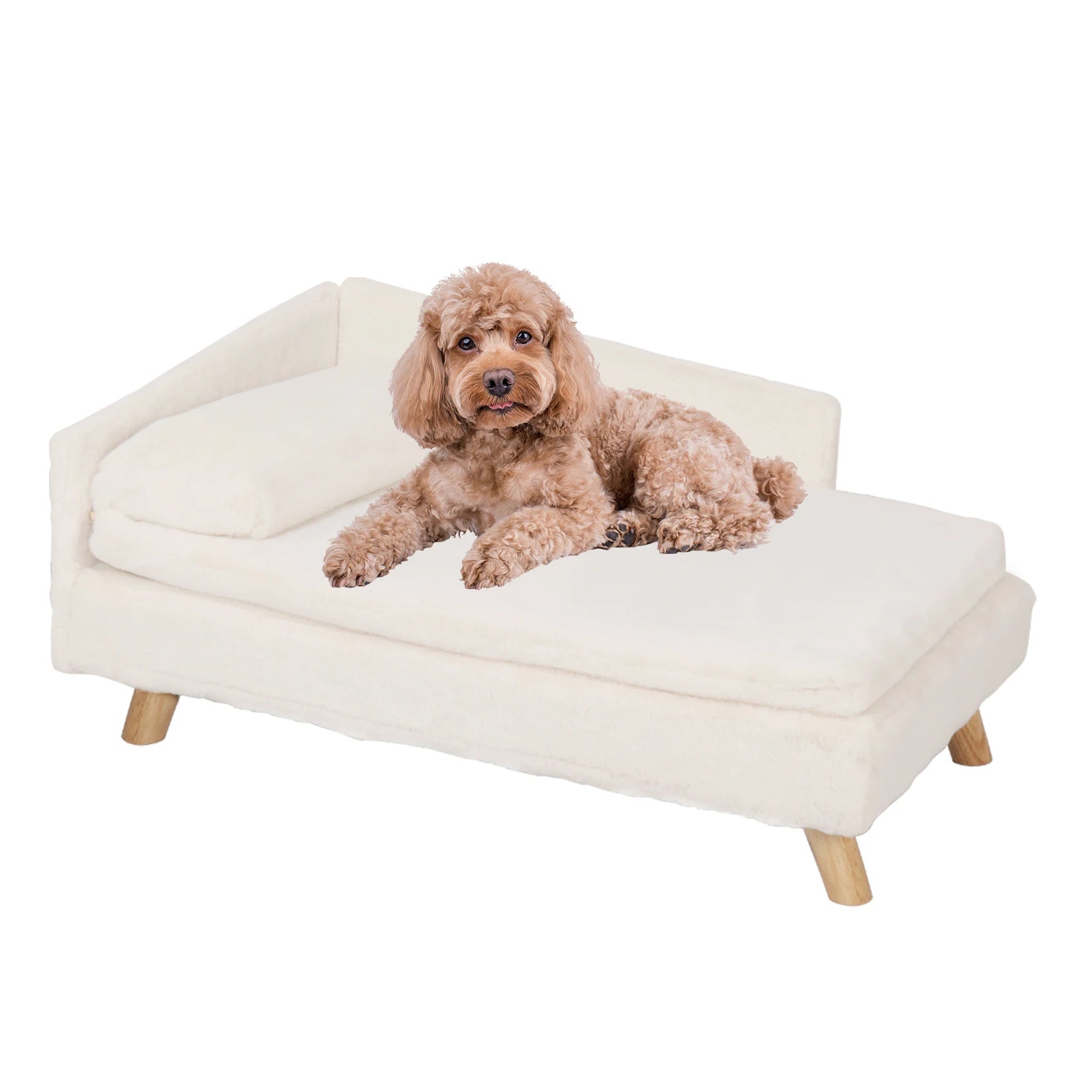 L-Shaped Elevated Pet Sofa