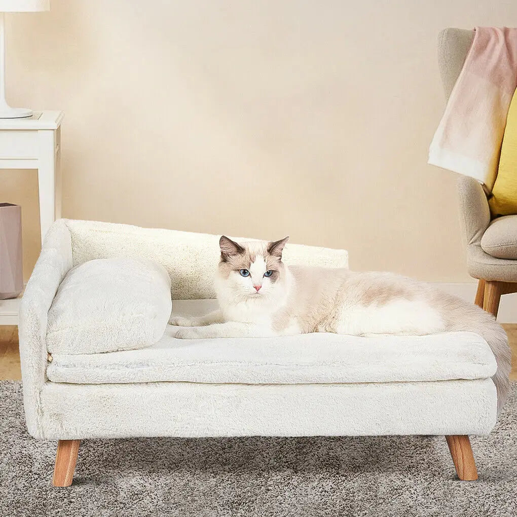 L-Shaped Elevated Pet Sofa