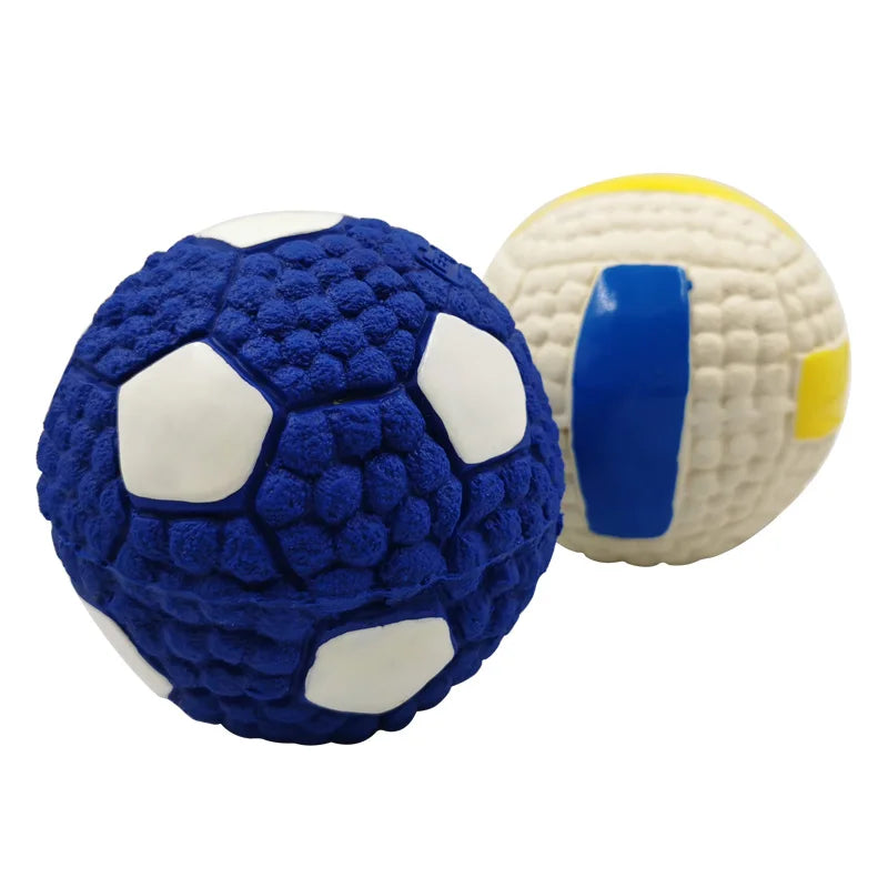 Latex Sports Ball Squeaky Dog Toy