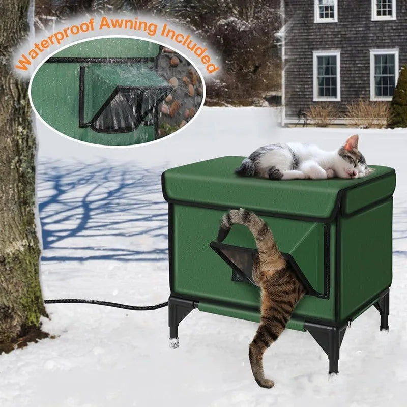 Outdoor Heated Cat House