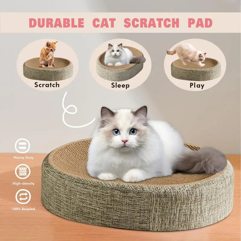 Oval Sisal Cat Scratch Bed