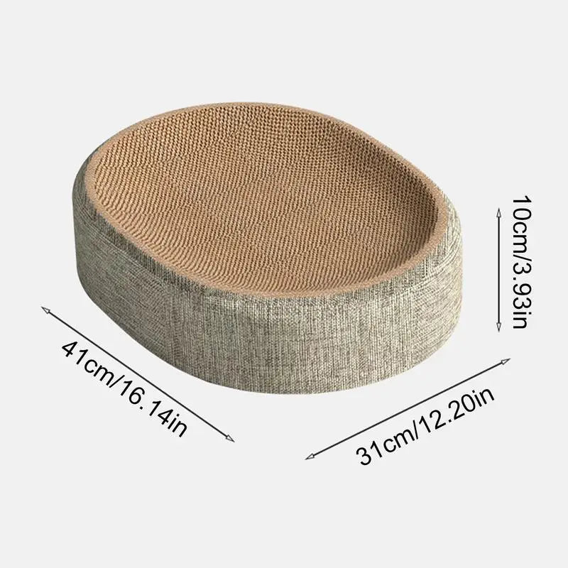 Oval Sisal Cat Scratch Bed