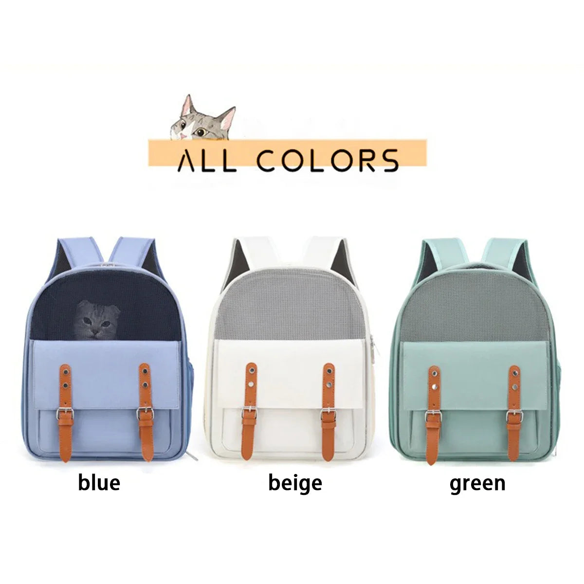 Portable Cat Carrier Backpack