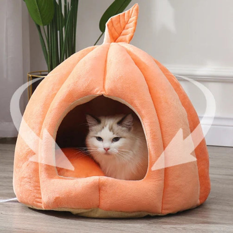 Pumpkin Warm Cat Bed