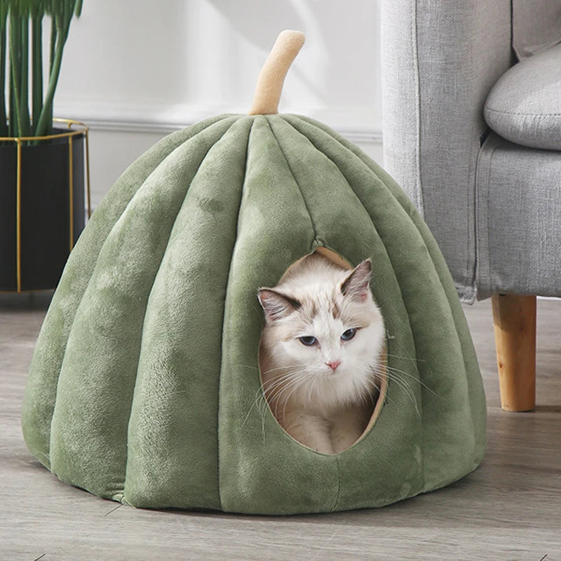 Pumpkin Warm Cat Bed