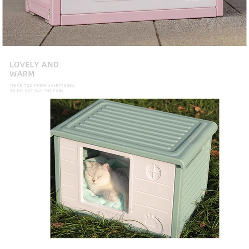 Rainproof Outdoor Cat House