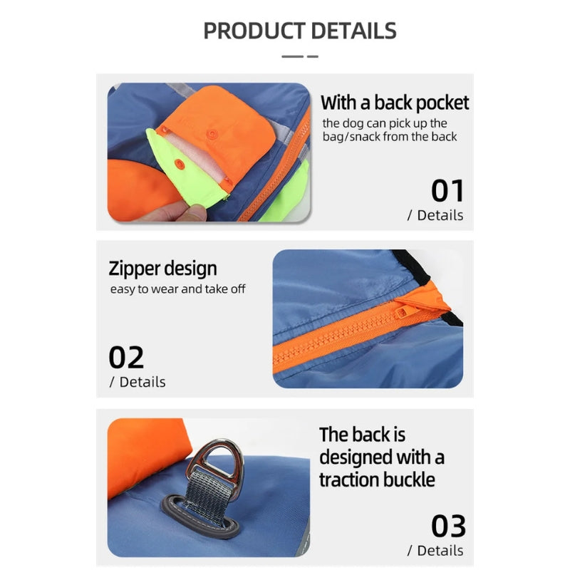 Reflective Windproof Dog Winter Jacket