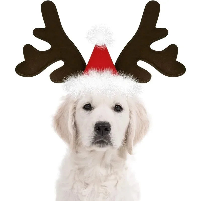 Reindeer Antlers Christmas Dog Headband