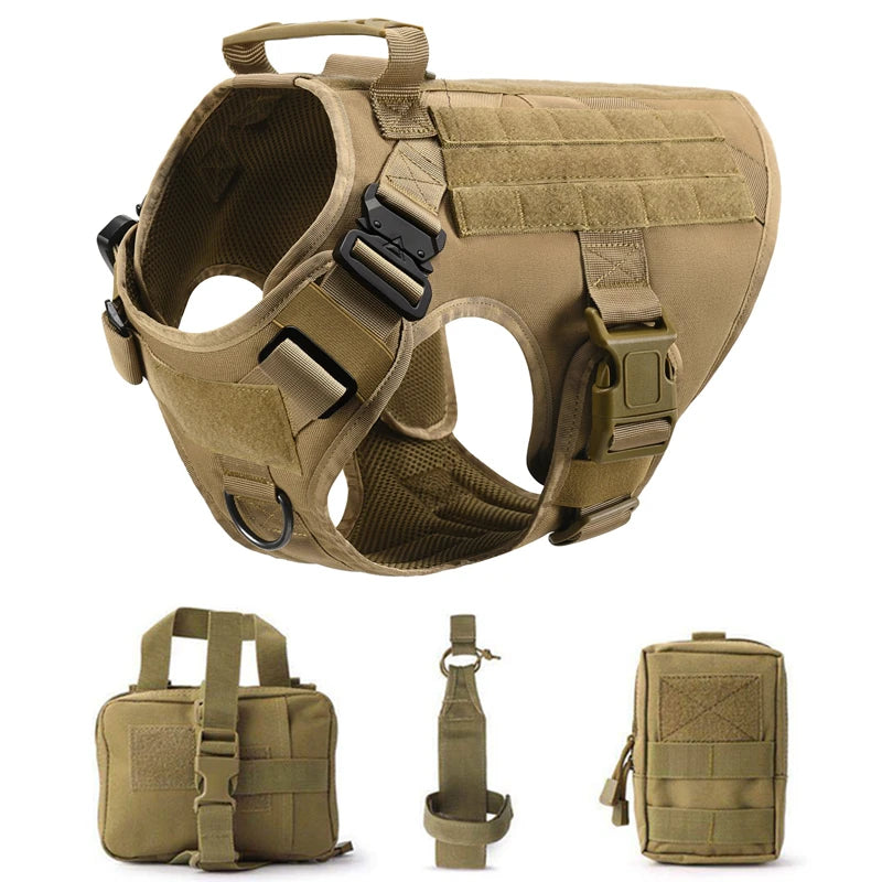 Harnais tactique militaire pour chien