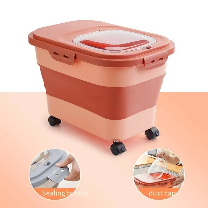 Conteneur pliable pour nourriture pour animaux