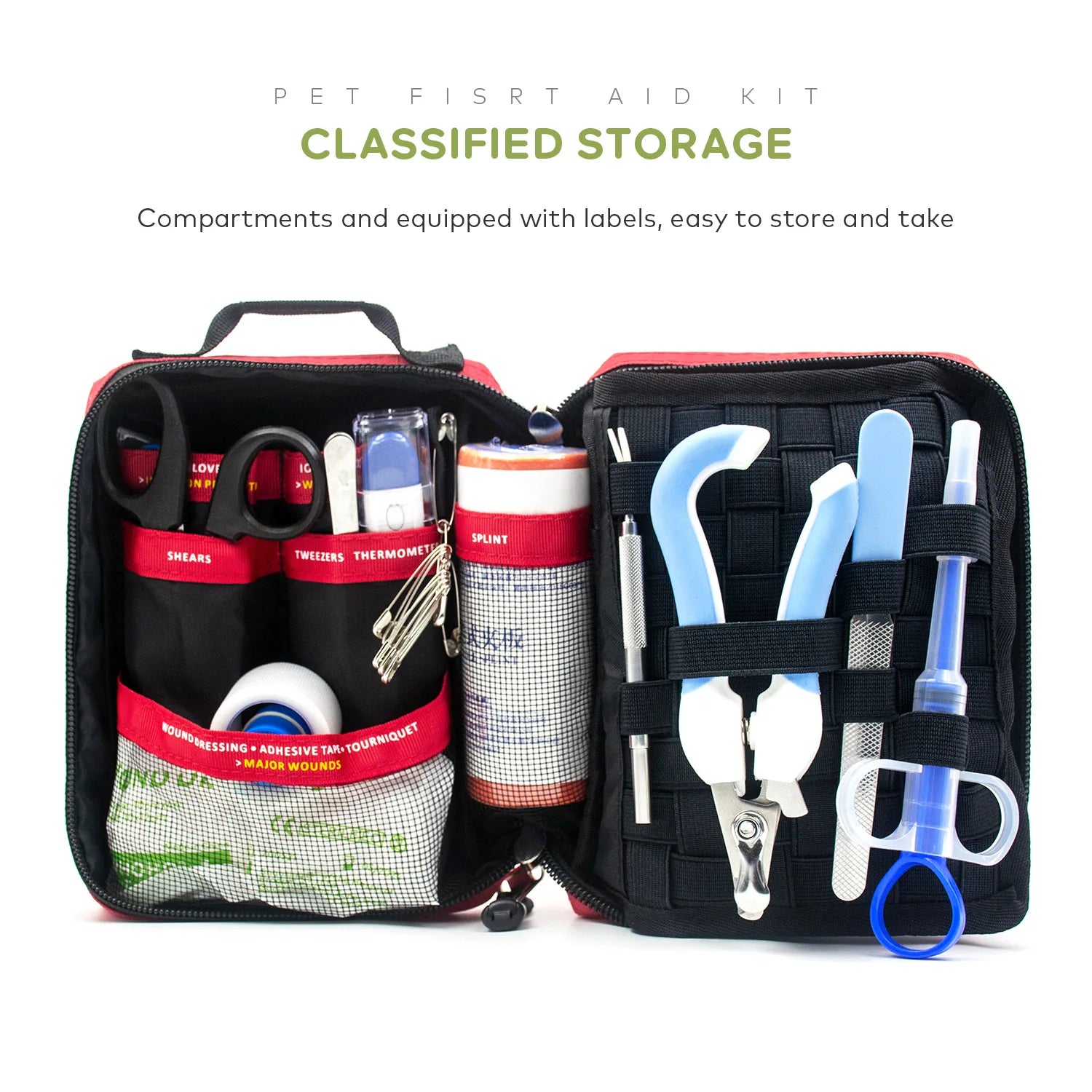 Trousse de premiers secours portable pour animaux