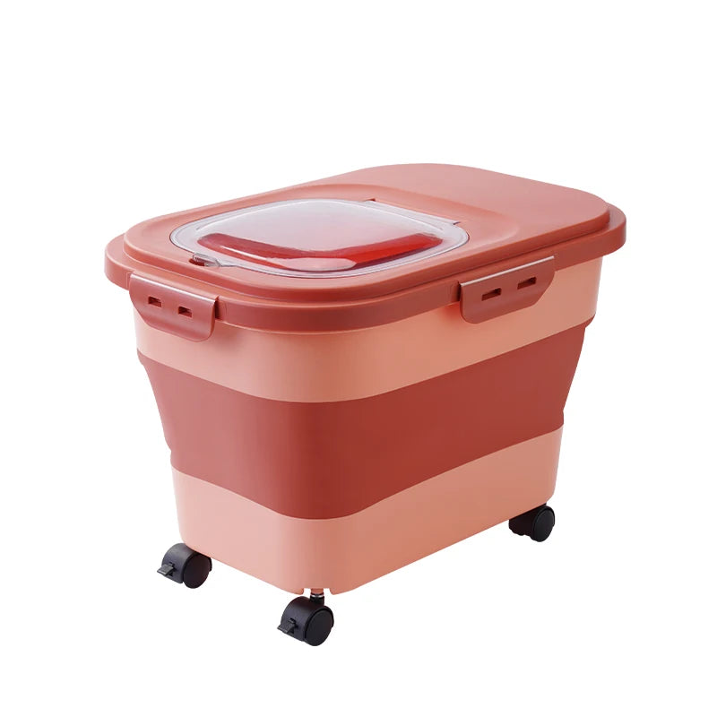 Conteneur pliable pour nourriture pour animaux