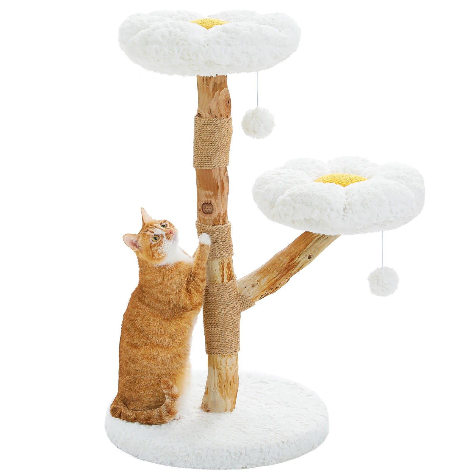 Arbre à chat fleuri de luxe
