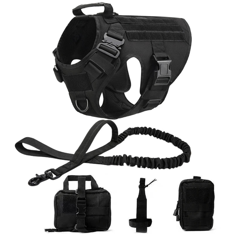 Harnais tactique militaire pour chien
