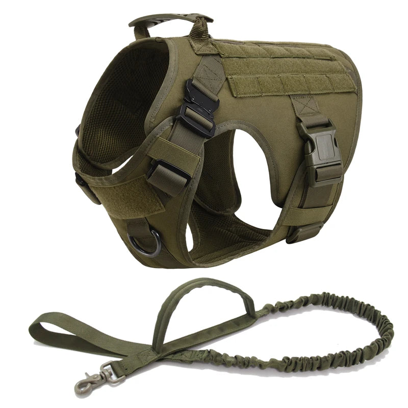 Harnais tactique militaire pour chien