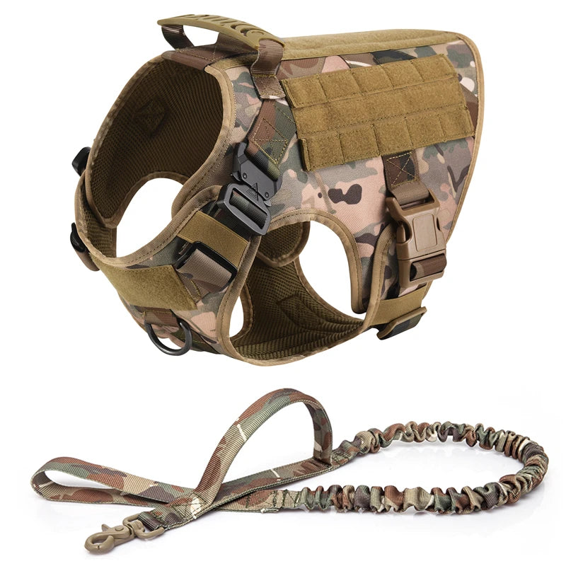 Harnais tactique militaire pour chien