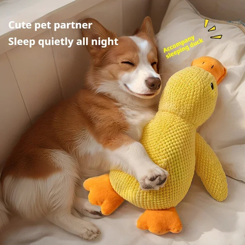 Bite-Resistant Plush Duck Dog Toy